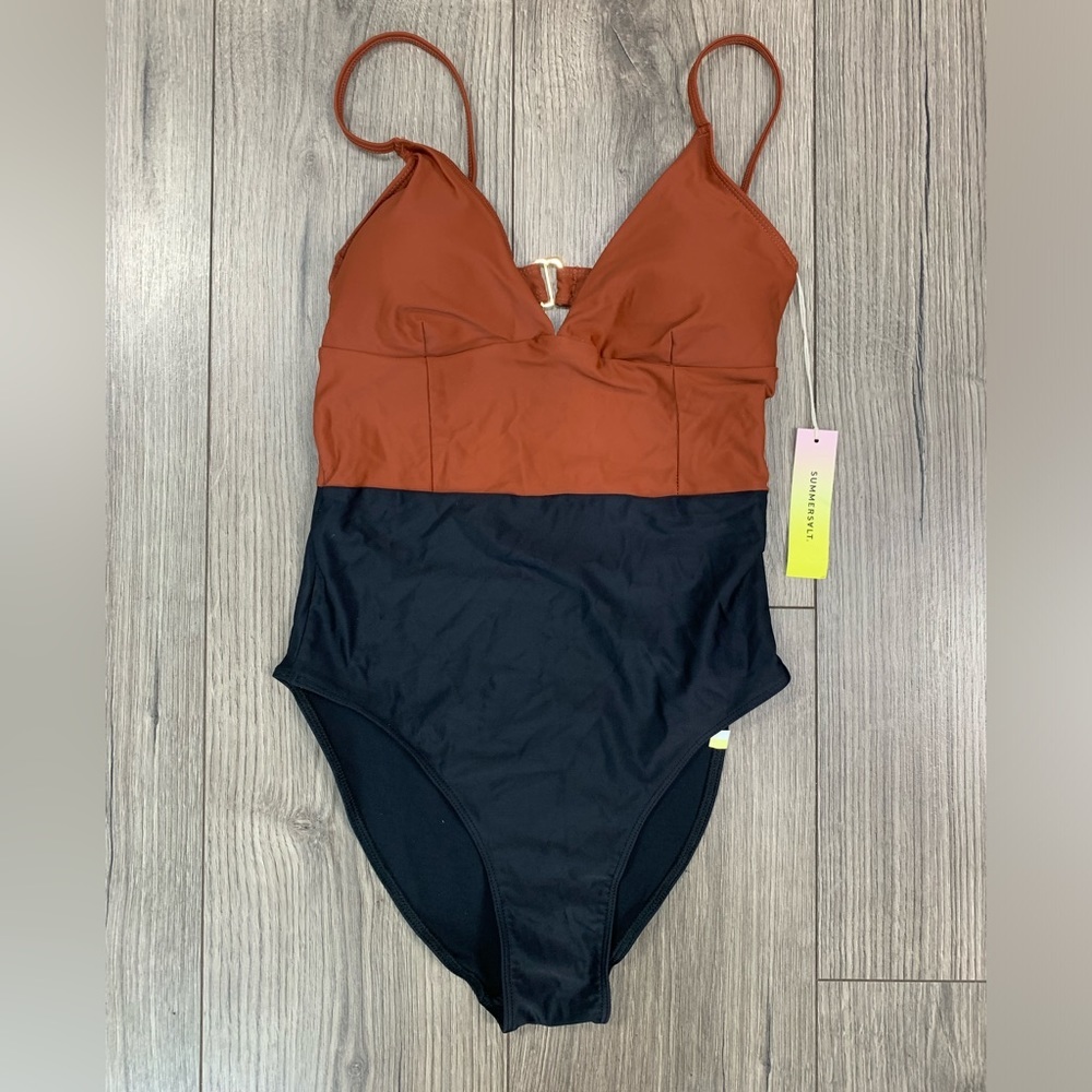 Summersalt swimsuit one piece the wave amber and sea urchin sz 4